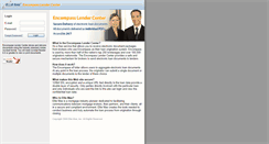 Desktop Screenshot of lendercenter.elliemae.com